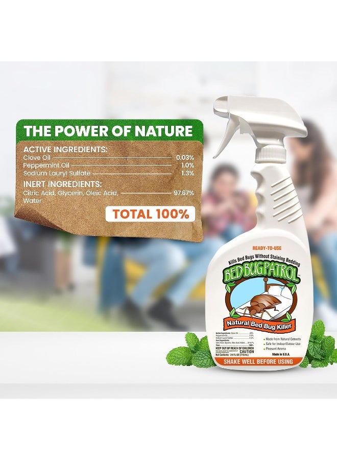 Bed Bug Patrol Natural, Non-Toxic, Family and Pet Safe Bed Bug Killer- 24oz - Image 3